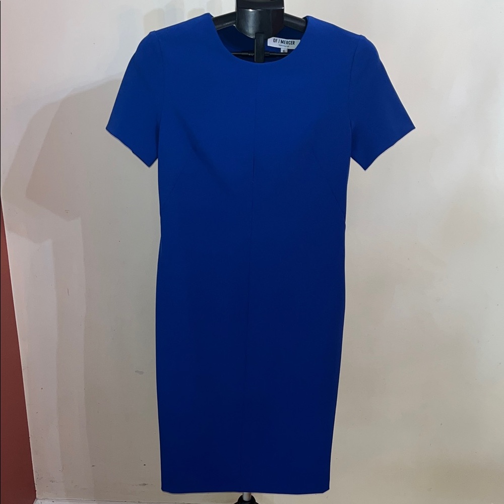 NWT Of/Mercer Royal Blue Midi Dress with matching belt